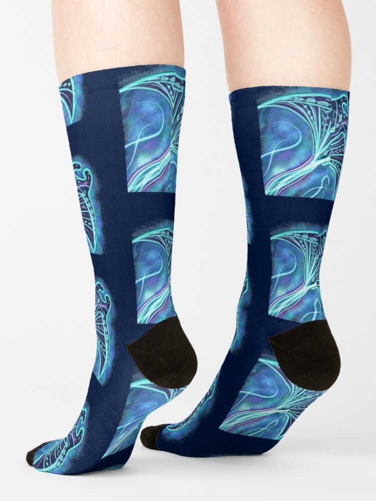 Moana Inspired Sting Ray Art Socks for Sale by kenzikreations
