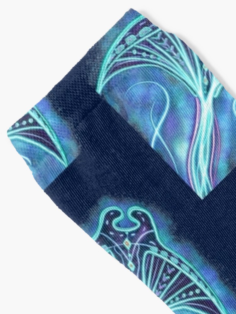 Moana Inspired Sting Ray Art Socks for Sale by kenzikreations