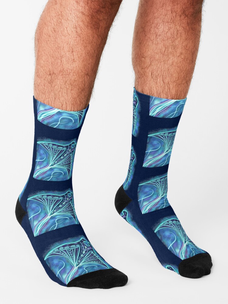 Moana Inspired Sting Ray Art Socks for Sale by kenzikreations