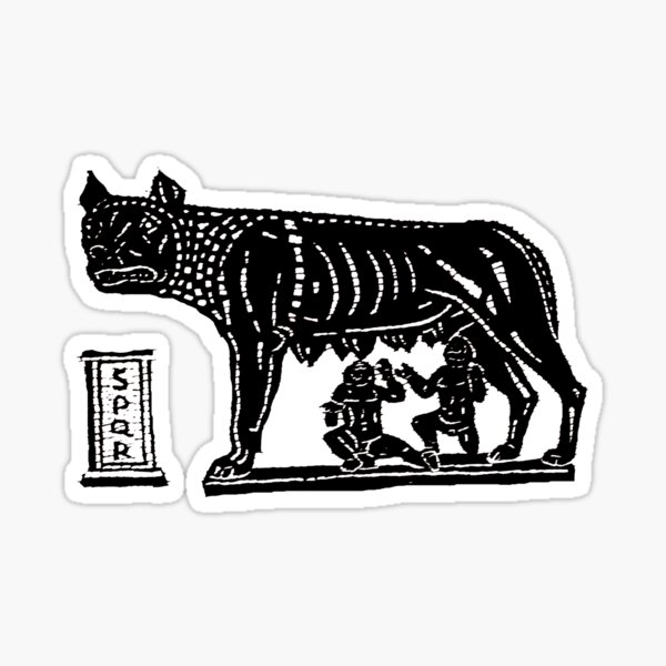 Romulus and Remus Sticker