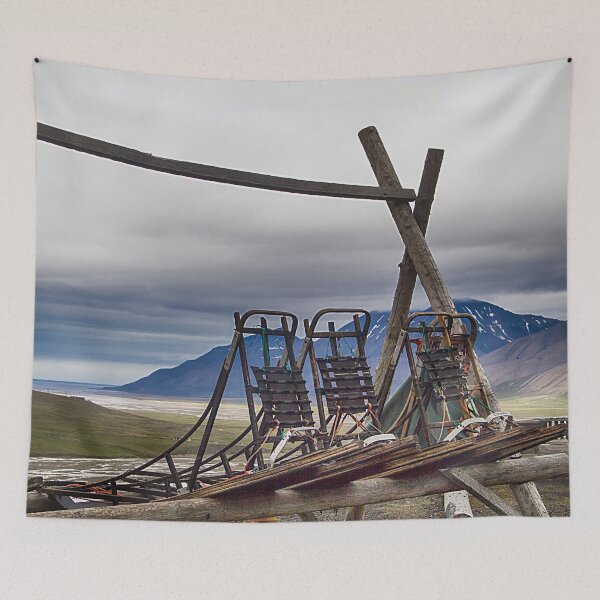 Item preview, Dogsleds Waiting for Winter designed and sold by Marylou Badeaux.