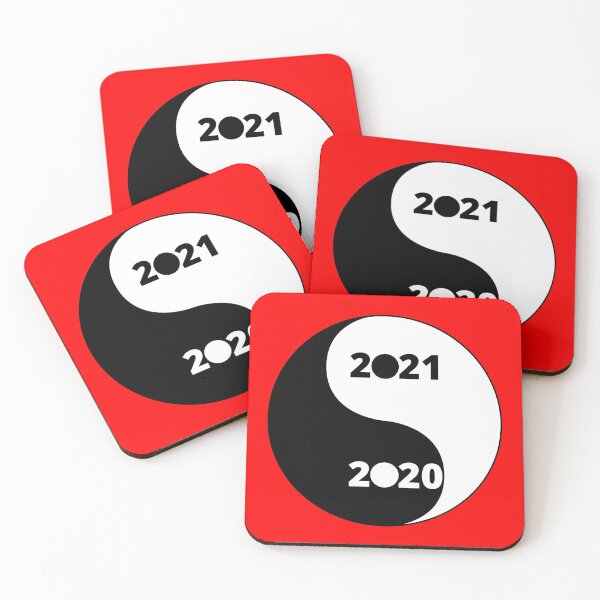 Item preview, 2020 Ying 2021 Yang (Red Background) designed and sold by mind-illusions.