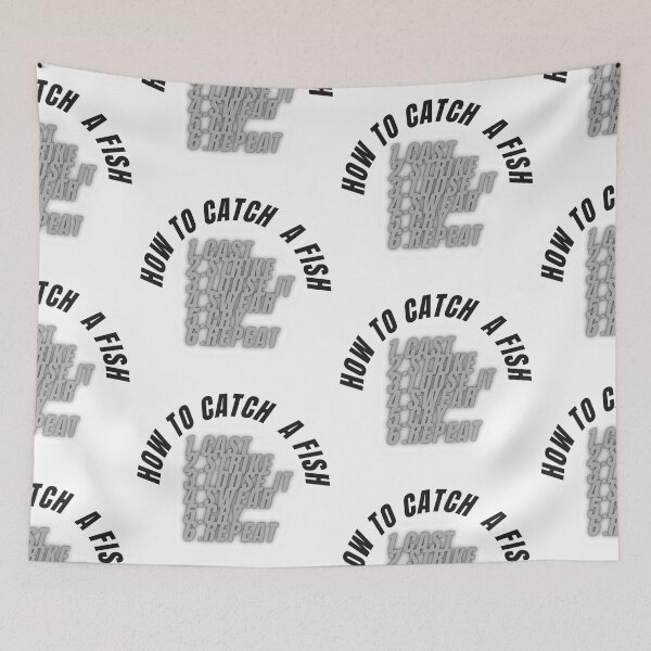 Item preview, How To Catch Fish designed and sold by WorldPrintTees.