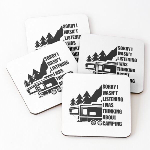 Item preview, Sorry I Wasn't Listening I Was Thinking About Camping designed and sold by GravitiTees.
