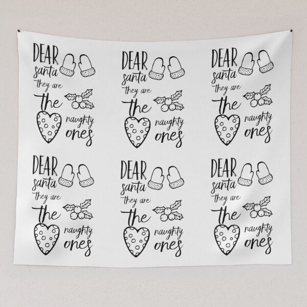 Item preview, Dear Santa they are the Naughty Ones designed and sold by GL Digital Artwork .