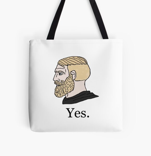 Yes Chad Nordic gamer meme king | Tote Bag