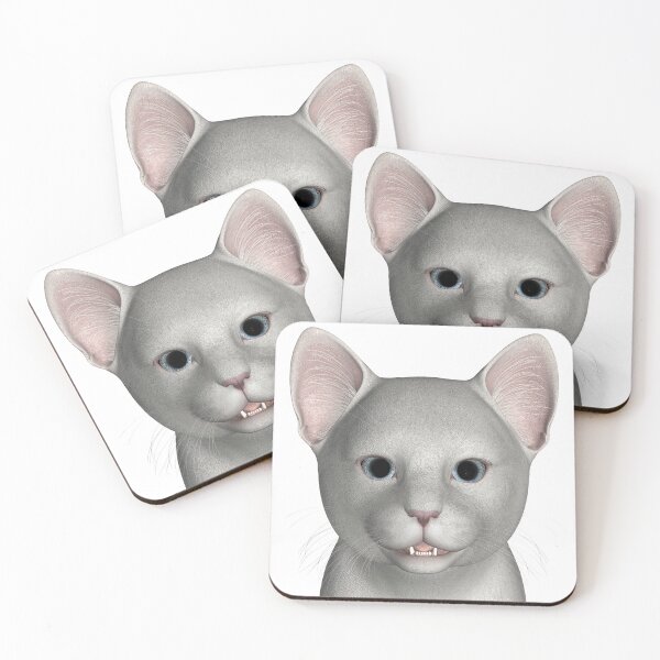 Item preview, White Housecat Portrait designed and sold by Mythos57.
