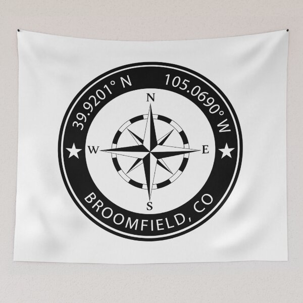 Item preview, Broomfield, Colorado Geographical Coordinates designed and sold by TeeOhGraphics.