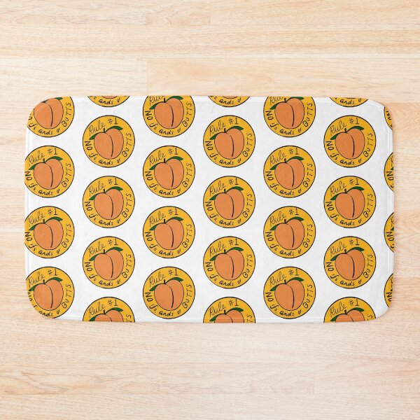 Item preview, Rule #1 No Ifs, Ands, or Butts Punny Peach Emoji Design designed and sold by yashiki.