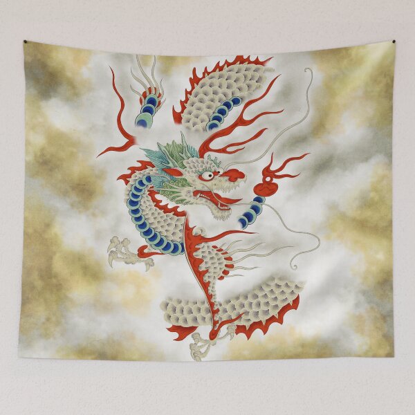 Item preview, Dragon in the Cloud Type B: Minhwa-Korean traditional/folk art designed and sold by minsillust.