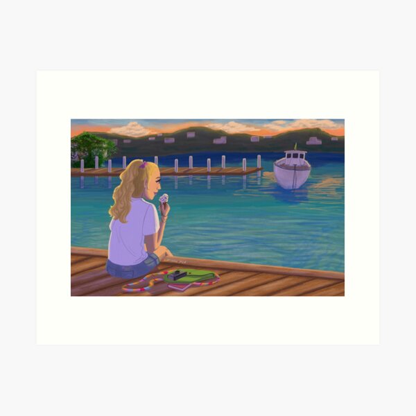 Memories #2 Ice Cream by the Sea Art Print