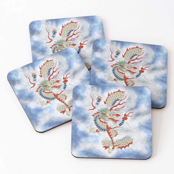 Item preview, Dragon in the Cloud Type C: Minhwa-Korean traditional/folk art designed and sold by minsillust.