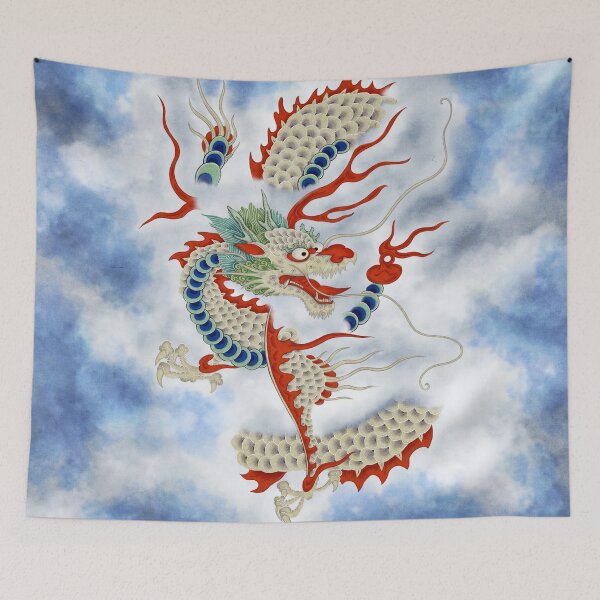 Item preview, Dragon in the Cloud Type C: Minhwa-Korean traditional/folk art designed and sold by minsillust.