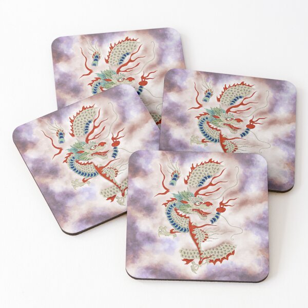 Item preview, Dragon in the Cloud Type C: Minhwa-Korean traditional/folk art designed and sold by minsillust.