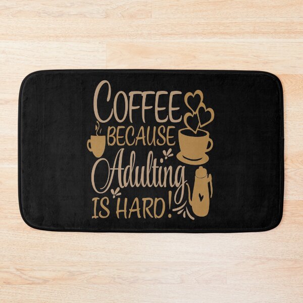 Item preview, coffee because adulting is hard vintage designed and sold by buzz1days.