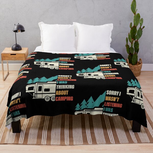 Item preview, Sorry I Wasn't Listening I Was Thinking About Camping Camp Life designed and sold by GravitiTees.