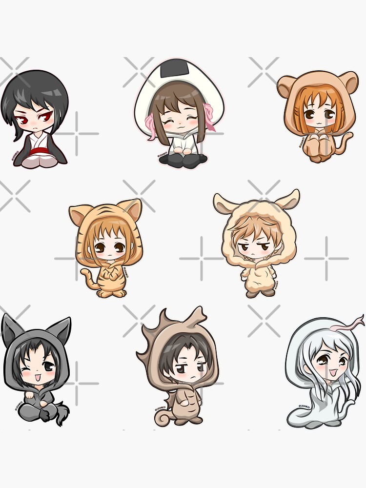 fruits basket zodiac animal figurines