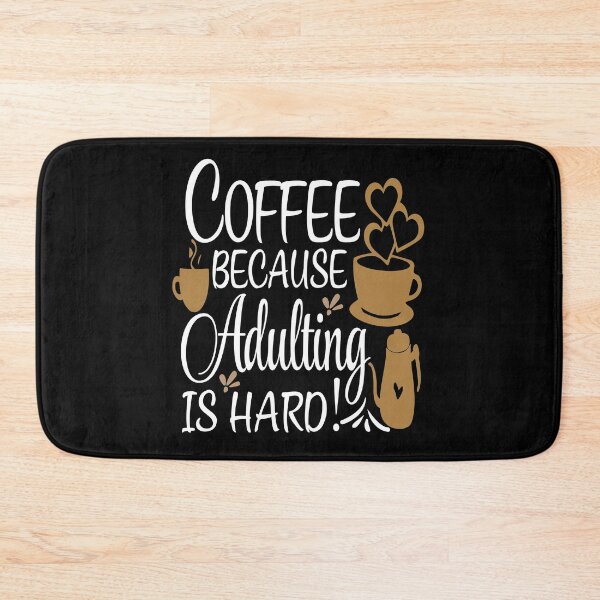 Item preview, coffee because adulting is hard vintage designed and sold by buzz1days.