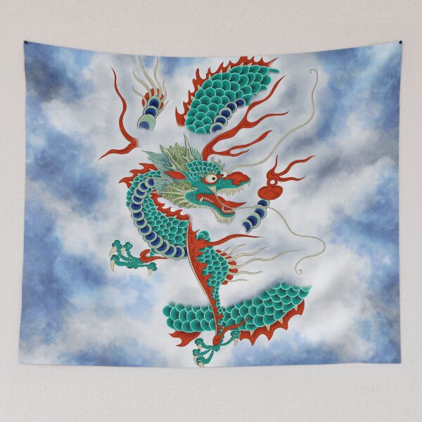 Item preview, Dragon in the Cloud Type F: Minhwa-Korean traditional/folk art designed and sold by minsillust.