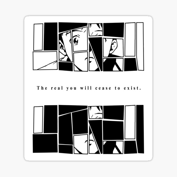 Vista previa del artículo con la obra «The real you will cease to exist.», diseñado y vendido por 4LV4R0 4LV4R0.