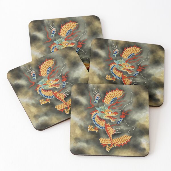 Item preview, Dragon in the Cloud Type H: Minhwa-Korean traditional/folk art designed and sold by minsillust.