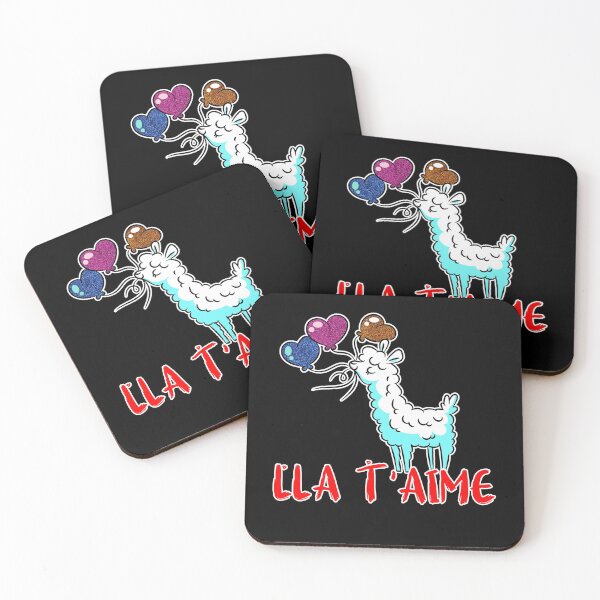 Item preview, Lla T'aime I love You Llama Valentine Gifts designed and sold by Nzgiftsandmore.
