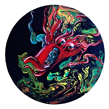 Artwork thumbnail, Red Qwack by Rina Arling