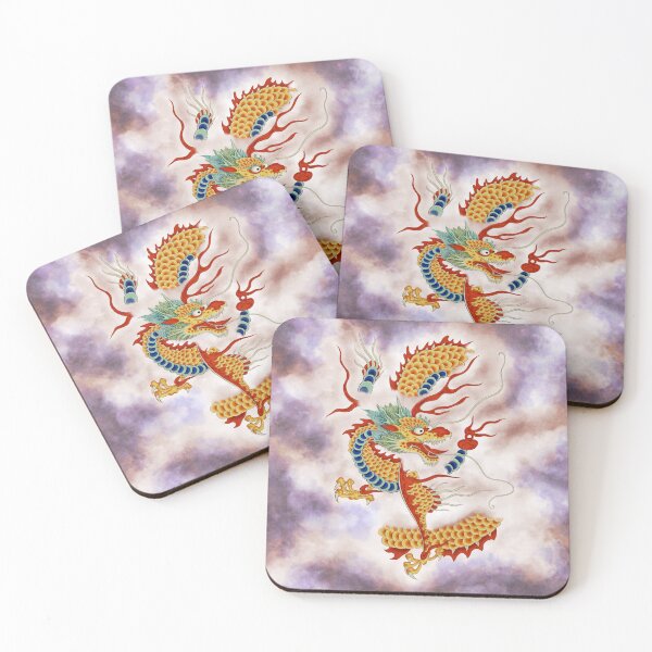 Item preview, Dragon in the Cloud Type K: Minhwa-Korean traditional/folk art designed and sold by minsillust.