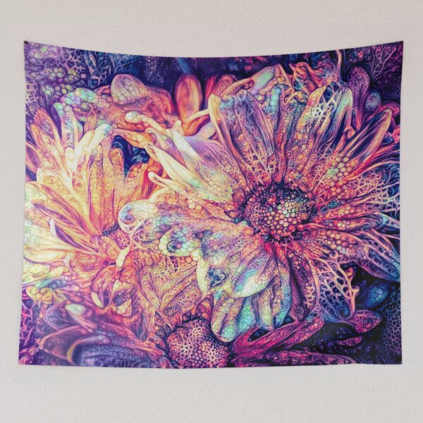 Item preview, Fractal daisy flowers designed and sold by Red Witch Art.
