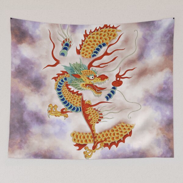 Item preview, Dragon in the Cloud Type K: Minhwa-Korean traditional/folk art designed and sold by minsillust.