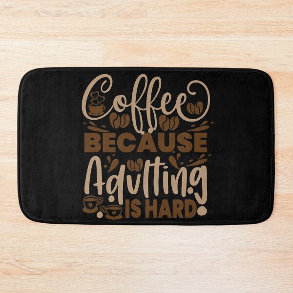 Item preview, coffee because adulting is hard vintage designed and sold by buzz1days.