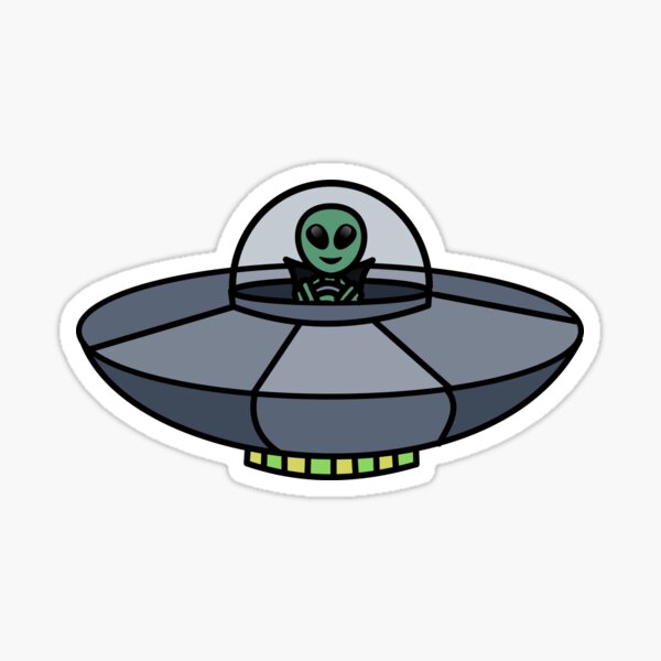 Flying Saucer Sticker