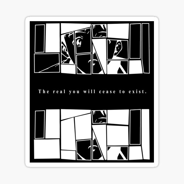 Vista previa del artículo con la obra «The real you will cease to exist. (White to Black)», diseñado y vendido por 4LV4R0 4LV4R0.