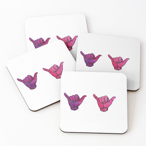Item preview, Pink and Purple Shaka Hand symbol! designed and sold by MorganMickleCo.