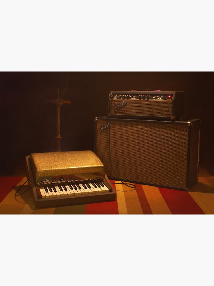 "Fender Rhodes Piano Bass and Bassman amplifier" Poster by GroovyView