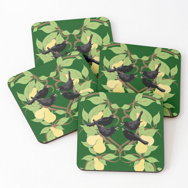 Item preview, 12 Days of Christmas: Four Colly Birds designed and sold by GingkoDragon.