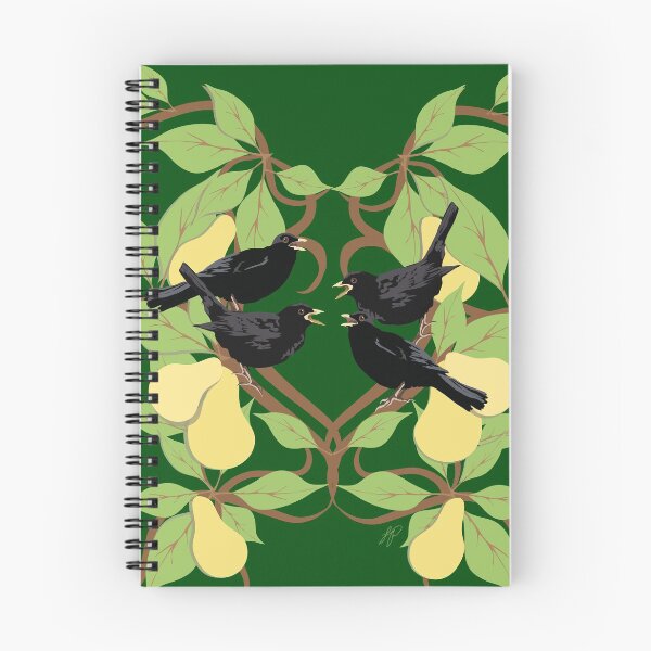 Item preview, 12 Days of Christmas: Four Colly Birds designed and sold by GingkoDragon.