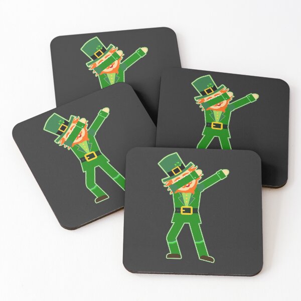 Aperçu de l'œuvre Tamponner Leprechaun Pattys Day Shamrock Drôle Dab St Patrick's Day créée et vendue par hypemod.