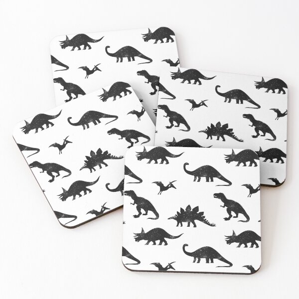 Item preview, Black + White Dinosaurs designed and sold by latheandquill.