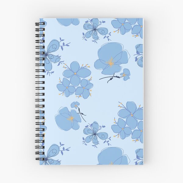 Item preview, Blue flowers pattern designed and sold by thetholab.