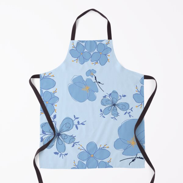 Item preview, Blue flowers pattern designed and sold by thetholab.