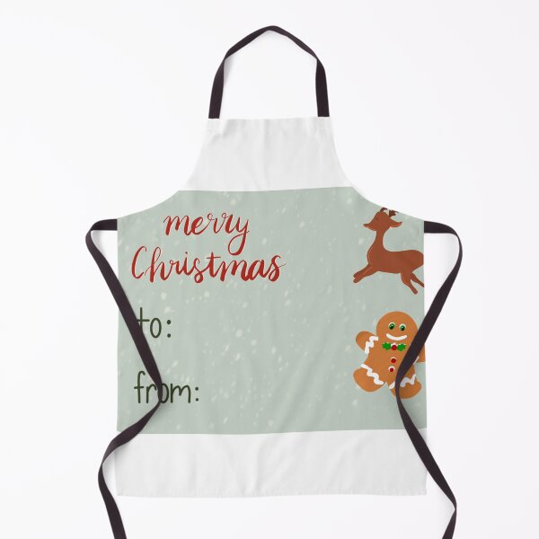 Artikelvorschau, Weihnachtsgeschenkanhänger mit Lebkuchenmann und Rentier - Grün, Rot und Weiß entworfen und verkauft von annedesignco.