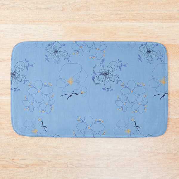 Item preview, Blue flowers simple pattern designed and sold by thetholab.