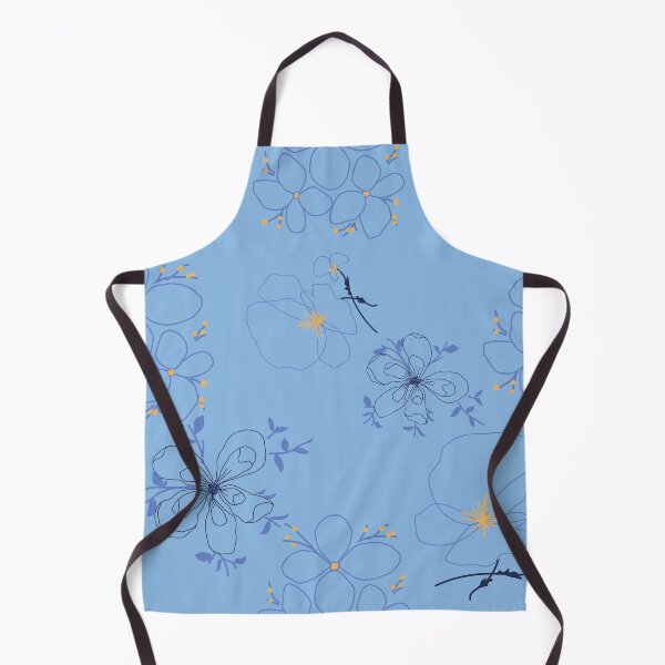 Item preview, Blue flowers simple pattern designed and sold by thetholab.