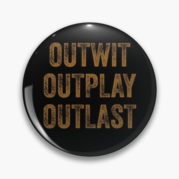 Item preview, Outwit outplay outlast tipografía texto arte cita de Word Fandom - wordfandom designed and sold by Kerry Pritchard.