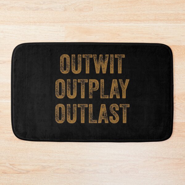 Item preview, Outwit outplay outlast typography text art quote by Word Fandom - wordfandom designed and sold by Kerry Pritchard.