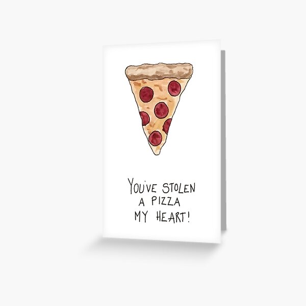 Item preview, You've Stolen A Pizza My Heart! designed and sold by katherinedownie.