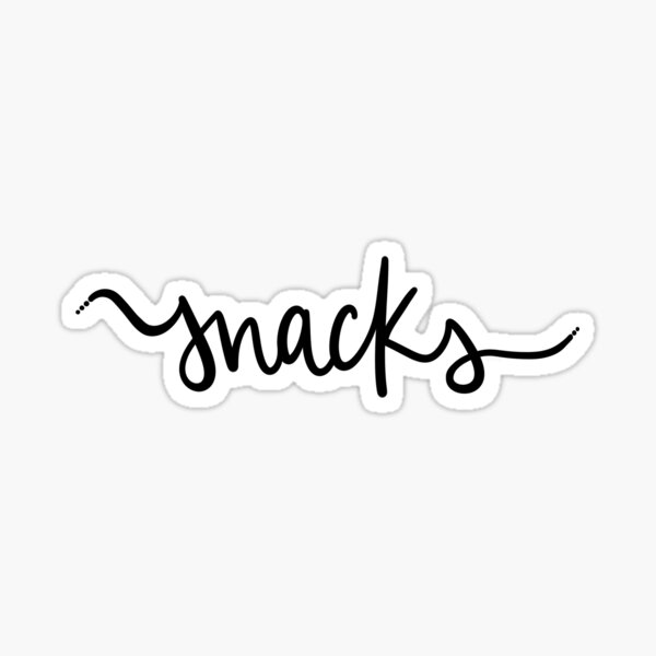 snacks on snacks Sticker