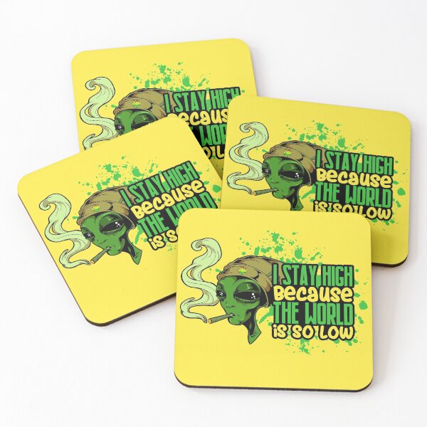 Item preview, Aliens Stay High Because The World Is So Low designed and sold by GanjaGrip.