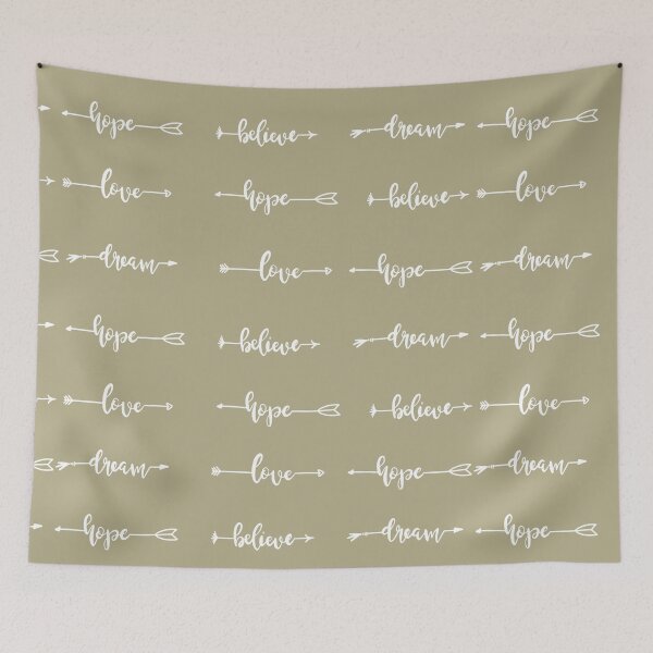 Item preview, Hope, Love, Believe, Dream Arrow Pattern designed and sold by LiveAndGlow.